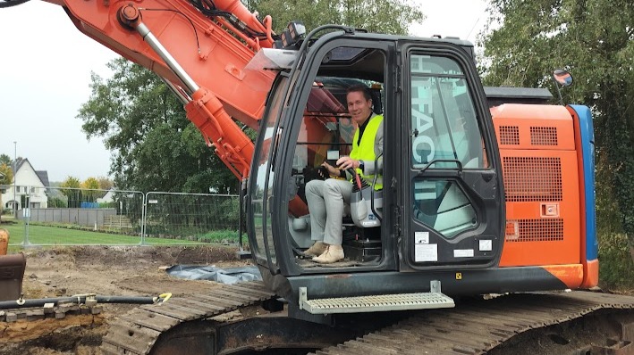 Bodemsanering bij voormalige garagegrond in Pelt