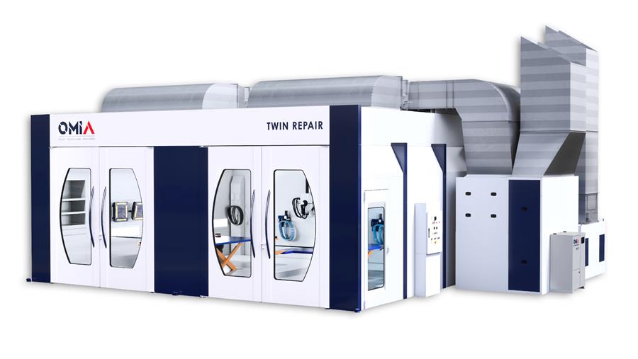 Twin Repair, la cabine de peinture double poste